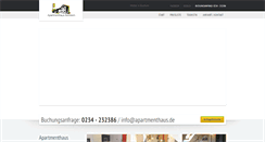 Desktop Screenshot of apartmenthaus.de