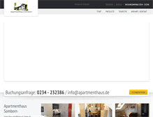 Tablet Screenshot of apartmenthaus.de